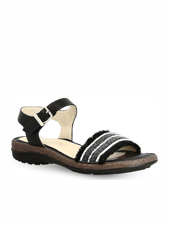 Parex Women's Flat Sandals in Black Color