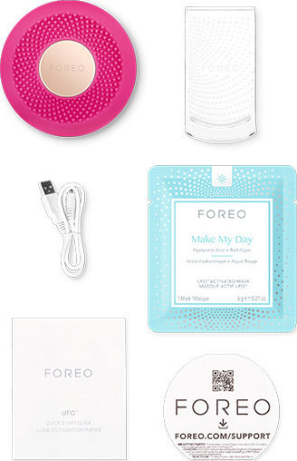 Foreo UFO 2 Mini Αnti-ageing Face Care Device LED Fuchsia