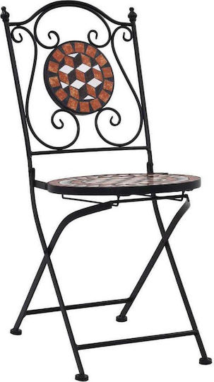 Dining Room Set 3 Pieces Terracotta Dining Room Set 3 Pieces Terracotta