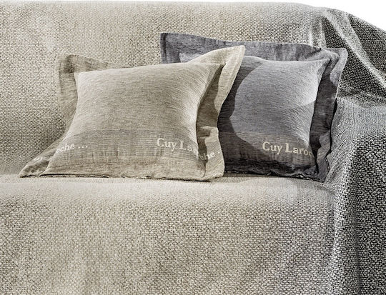 Guy Laroche Decorative Pillow Case Savoy Smoke Grey 50x50cm Guy Laroche Decorative Pillow Case Savoy Smoke Grey 50x50cm