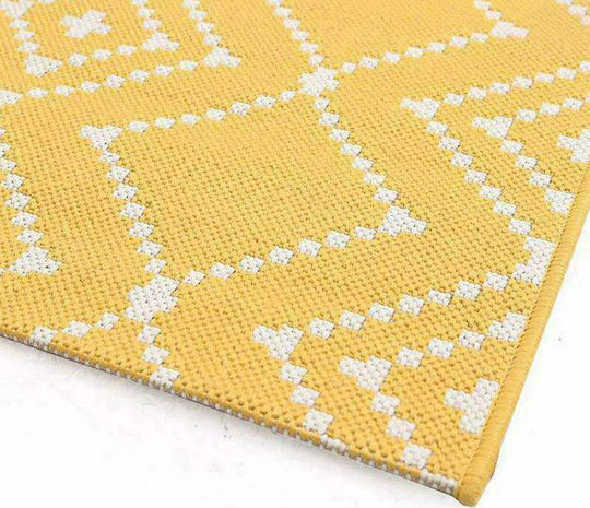 Royal Carpet Flox 47 Килим Правоъгълена Лятно време Плетеница Жълт