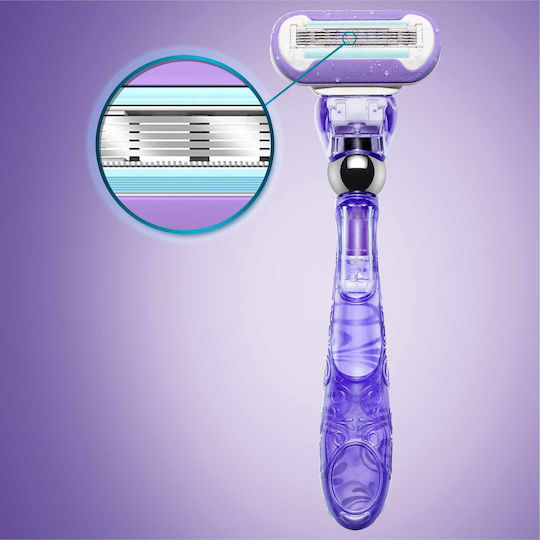 Venus Swirl Ανταλλακτικές Κεφαλές με 5 Λεπίδες & Λιπαντική Ταινία και Τεχνολογία Flexball 3τμχ