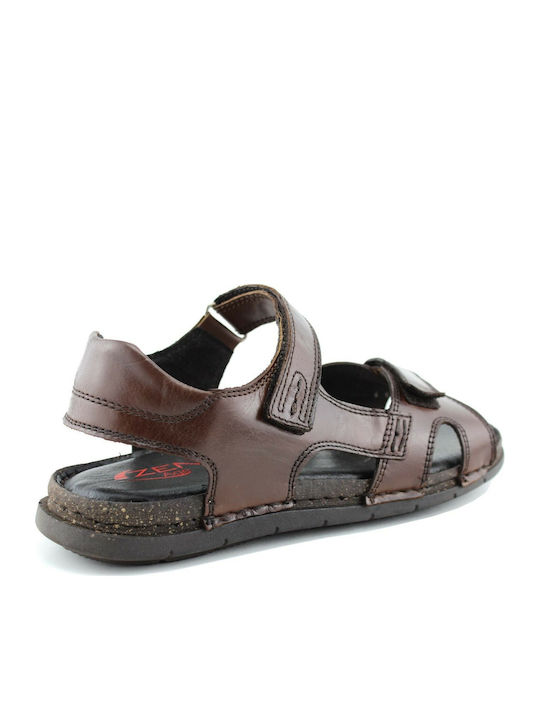 Zen Air Men's Leather Sandals 877871 Brown