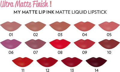 Golden Rose My Matte Lip Ink Liquid Lipstick Matte Pink 5gr