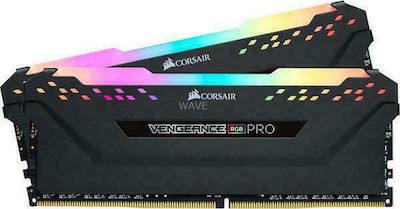 Corsair Vengeance RGB Pro 32GB DDR4 RAM με 2 Modules (2x16GB) και Ταχύτητα 3200 για Desktop