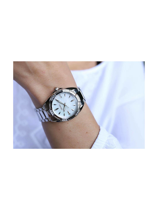 Seiko Ρολόι Μπαταρίας με Μεταλλικό Μπρασελέ Seiko Ρολόι Μπαταρίας με Μεταλλικό Μπρασελέ