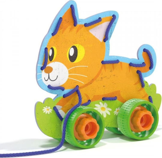 Quercetti Lacing Animals & Wheels Montessori Educational Game Knowledge for 3+ years Years Old