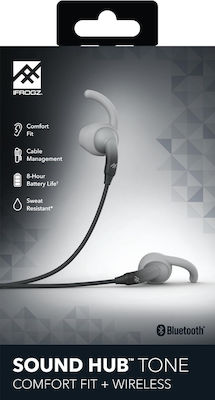 iFrogz Sound Hub Tone In-ear Bluetooth Handsfree Ακουστικά με Αντοχή στον Ιδρώτα Μαύρα