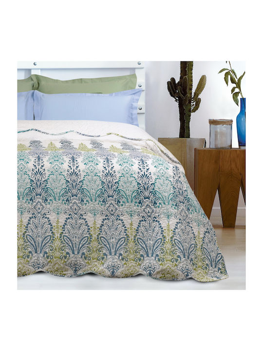 Das Home Happy Line 9410 Coverlet Queen Size Petrol Blue 220x240cm