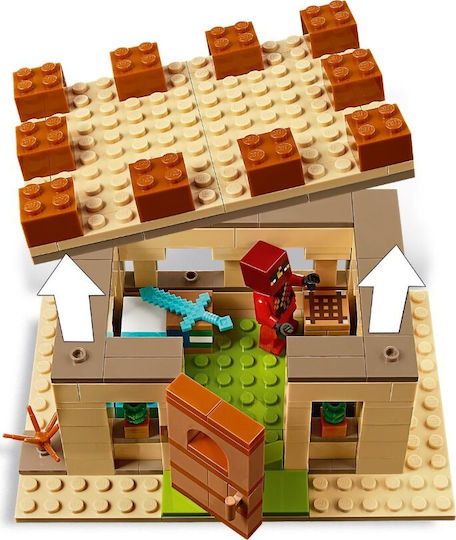 LEGO Minecraft The Illager Raid pentru 8+ Ani