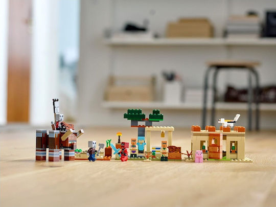 LEGO Minecraft The Illager Raid pentru 8+ Ani