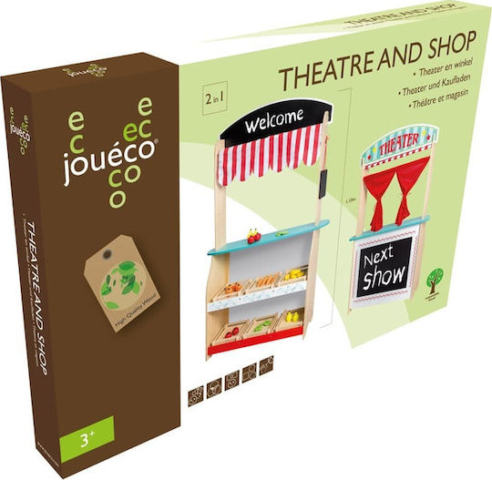 Joueco Theatre And Shop Made Of Wood For Ages 3+