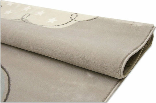 Tzikas Carpets 19424-095 Kinder Teppich Wolken Braun 133x190cm Dicke 11mm