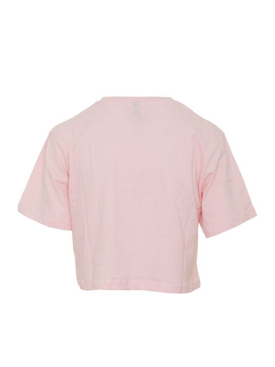 Fireball Damen Sport Crop Top Kurzarm Rosa