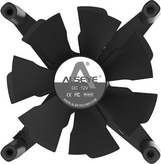 Inter-Tech Alseye X12 Kit Case Fan 120mm (1200rpm / 42.20cfm) με RGB Φωτισμό και Σύνδεση 4-Pin PWM / 3-Pin 3τμχ Γκρι