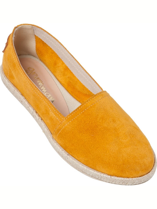 Women's Suede Espadrilles Orange