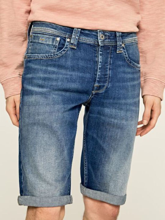 Cash Men's Shorts Jeans Blue