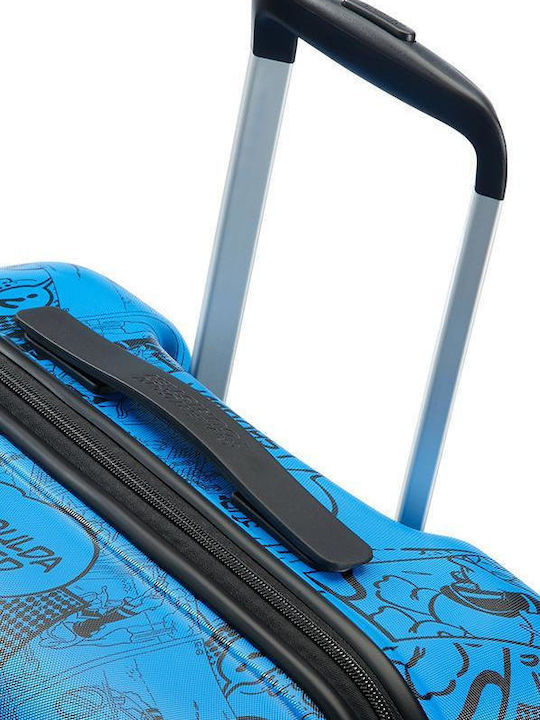 American Tourister Wavebreaker Disney Donald Duck Children's Cabin Travel Suitcase Hard Blue with 4 Wheels Height 55cm 85667-5278