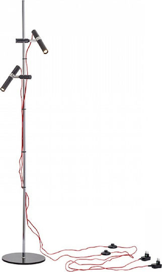Rendl Light Studio Viper FL Vintage LED Floor Lamp H151xW26cm. with Warm White Light Black