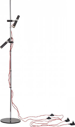 Rendl Light Studio Viper FL Vintage LED Floor Lamp H151xW26cm. with Warm White Light Black
