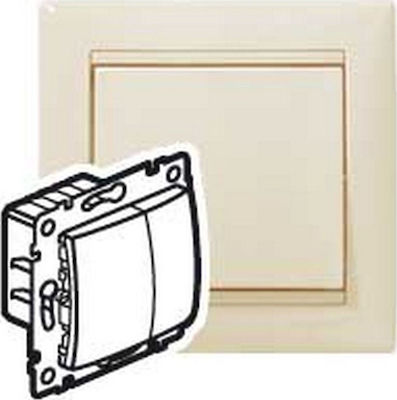 Legrand Valena Recessed Simple Front Dimmer Switch Button 400W Beige