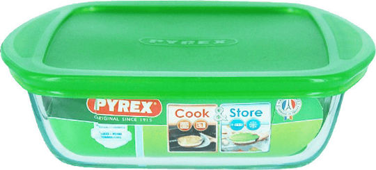 Pyrex Δοχείο Φαγητού Πράσινο 1.05lt