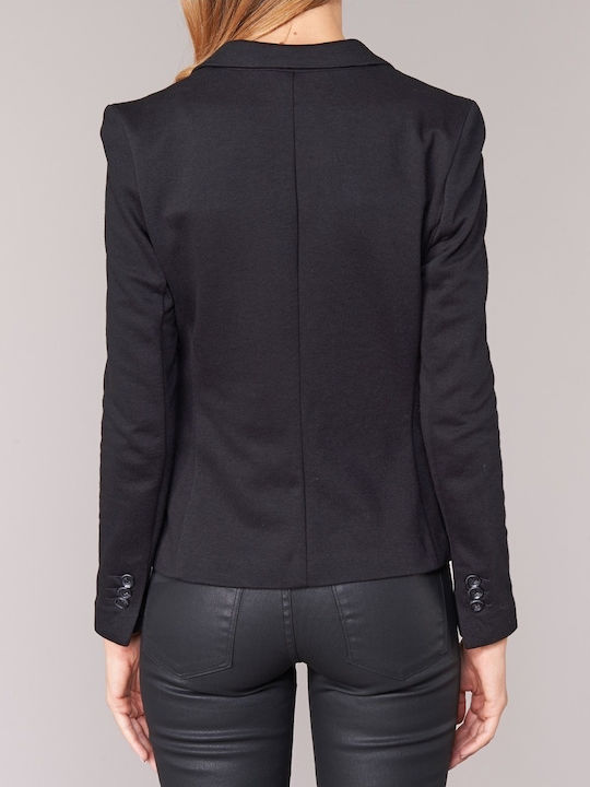 Vero Moda Julia Damen Mittellang Blazer Schwarz