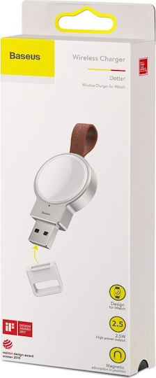 Baseus Dotter Wireless Charger Зарядно за Apple Watch Бялς