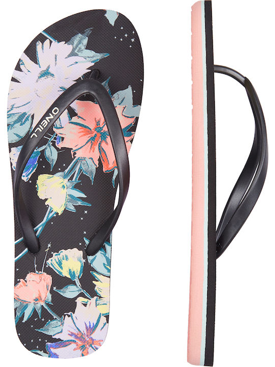 O'neill Print Women's Flip Flops Black 9A9518-9960