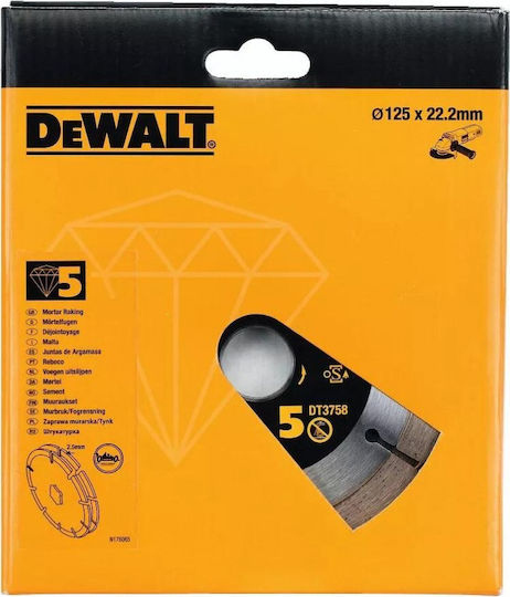 Dewalt Cutting Disc for Construction Materials Cutting Disc Construction Materials Hole Diameter 125mm 1pcs