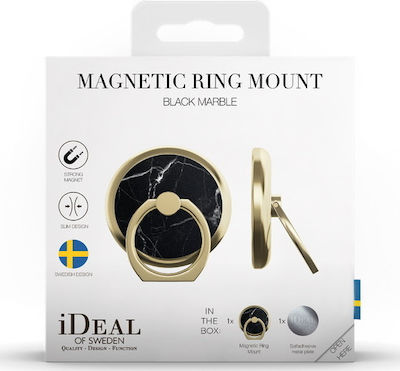 iDeal Of Sweden Magnetic Ring for Mobile Phone Black Marble