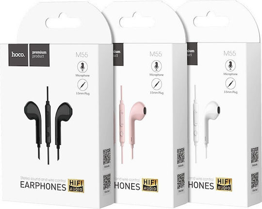 Hoco M55 Earbuds Handsfree with 3.5mm Connector White