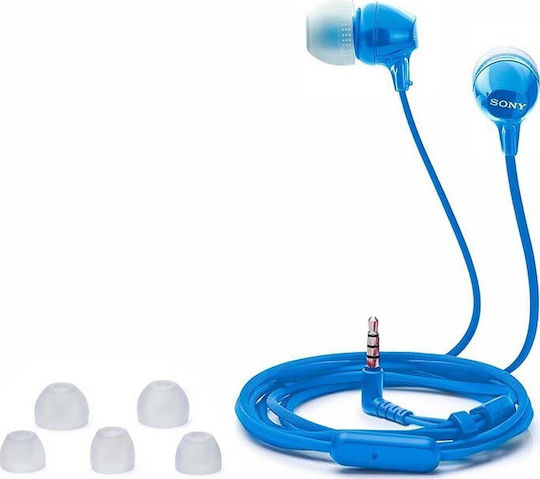 Sony MDR-EX15AP In-ear Handsfree with 3.5mm Connector Blue