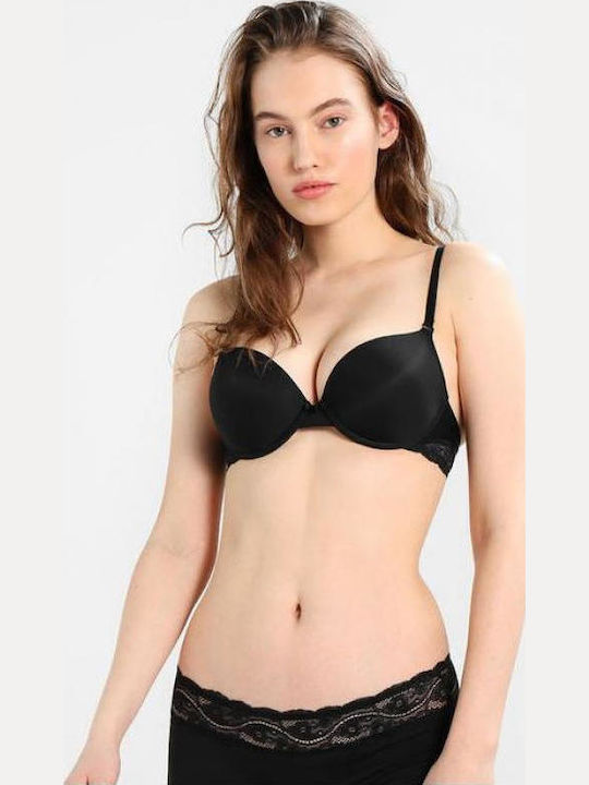 Lovely Micro Bra with Light Padding Underwire Black