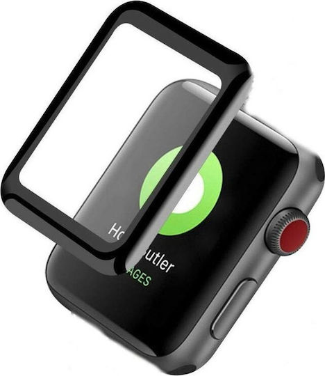 Black Full Face Tempered Glass για το Apple Watch 38mm 1τμχ Series2