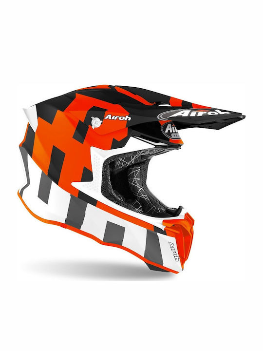 Airoh Twist 2.0 Frame Motocross Helmet ECE 22.05 1240gr Orange Matt AIR000KRA179