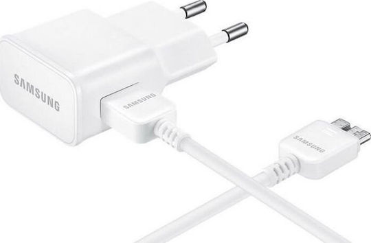 Samsung Ladegerät mit USB-A Anschluss und Kabel Micro-USB 10W Weißs (EP-TA12)