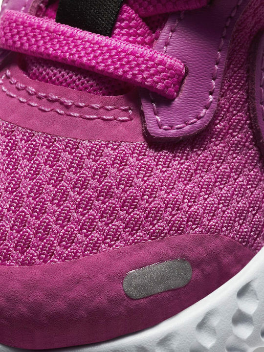 Revolution Revolution 5 I Kids Sports Shoes Running with Hoop & Loop Closure Active Fuchsia / Metallic Silver