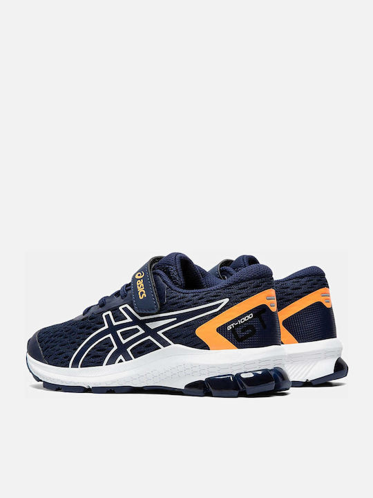 GT-1000 Kids Sports Shoes Running with Hoop & Loop Closure Navy Blue