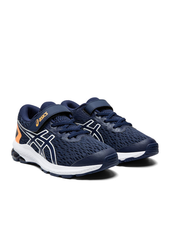 GT-1000 Kids Sports Shoes Running with Hoop & Loop Closure Navy Blue