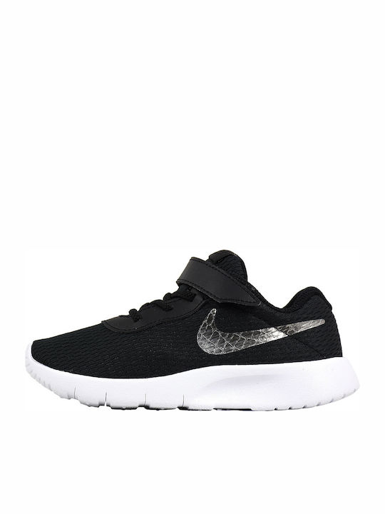 Tanjun Tanjun TDV Kids Sports Shoes Running with Hoop & Loop Closure Black / Metallic Pewter / White
