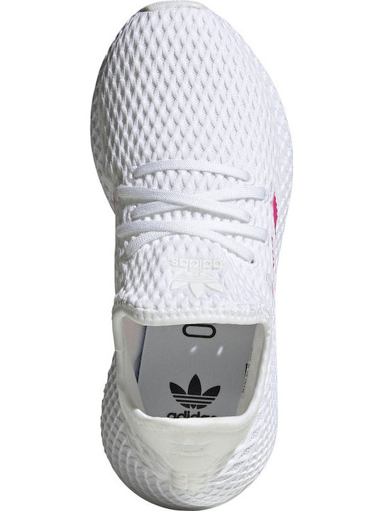 Deerupt Runner C Kinder Sportschuhe Laufen mit Schnürsenkeln Weiß