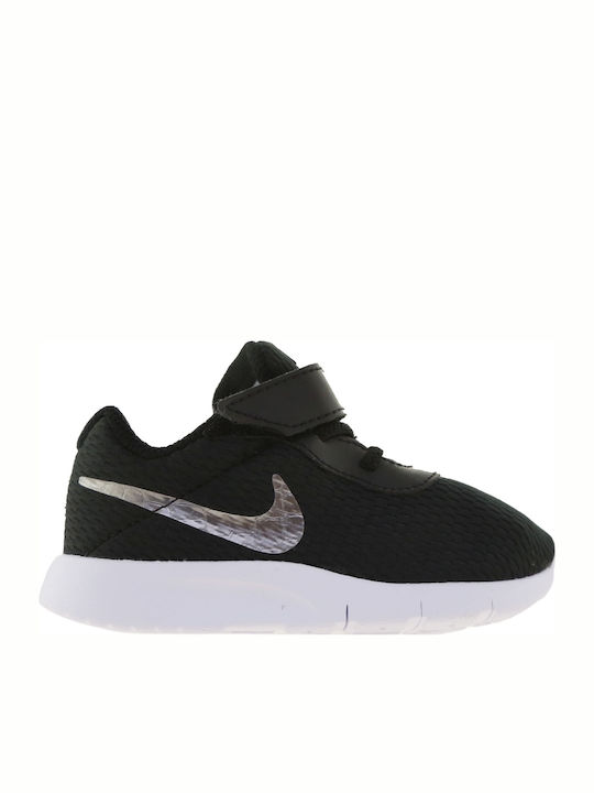 Tanjun Tanjun TDV Kids Sports Shoes Running with Hoop & Loop Closure Black / Metallic Pewter / White