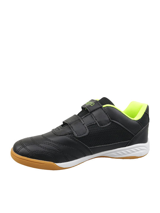 Kickoff K Kids Sports Shoes Running with Hoop & Loop Closure Black