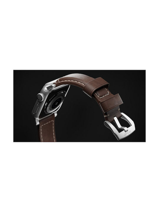 Nomad Traditional Strap Λουράκι Δερμάτινο Καφέ (Apple Watch 42/44/45mm)