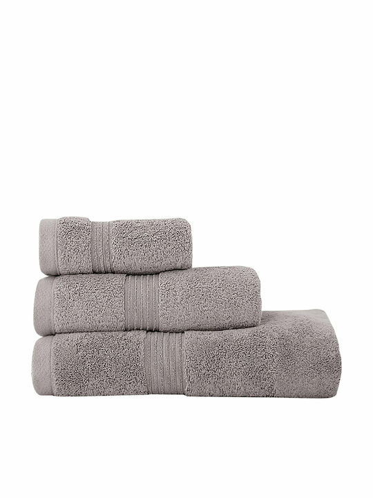 Nef-Nef Homeware Badehandtuch Aegean 009687 80x160cm. Light Grey Gewicht 705gr/m²