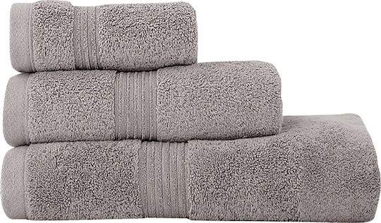 Nef-Nef Homeware Badehandtuch Aegean 80x160cm Hellgrau Gewicht 705gr/m²