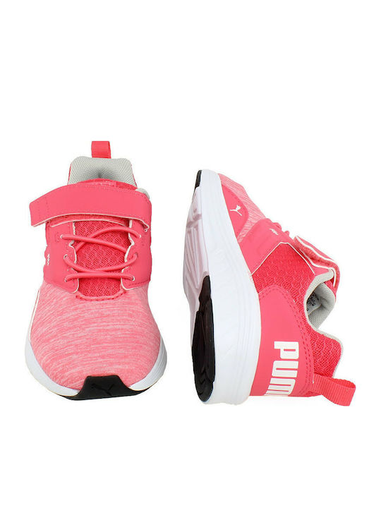 NRGY Comet V Kids Sports Shoes Running with Hoop & Loop Closure Fuchsia