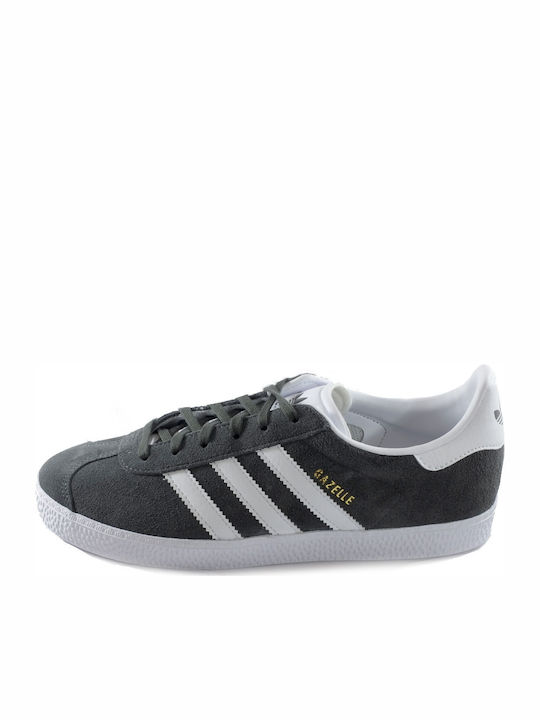 Adidas Παιδικά Sneakers Gazelle Dark Grey Heather / Footwear White / Gold Metallic