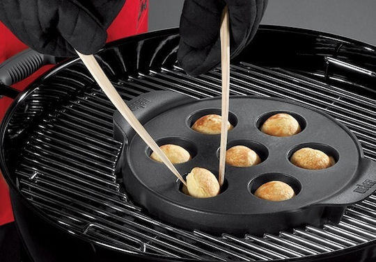 Weber Ebelskiver Baking Utensil from Cast Iron Ø57cm